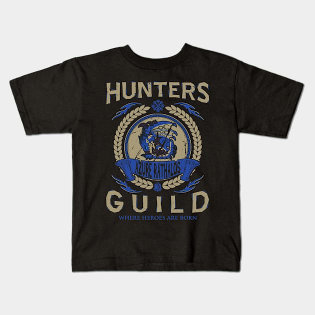 AZURE RATHALOS - HUNTERS GUILD Kids T-Shirt by Exion Crew
